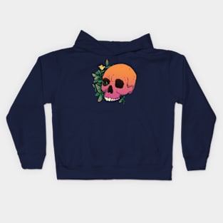 flower skull Kids Hoodie